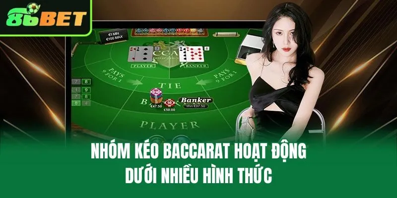 Nhóm kéo Baccarat hoạt động dưới nhiều hình thức